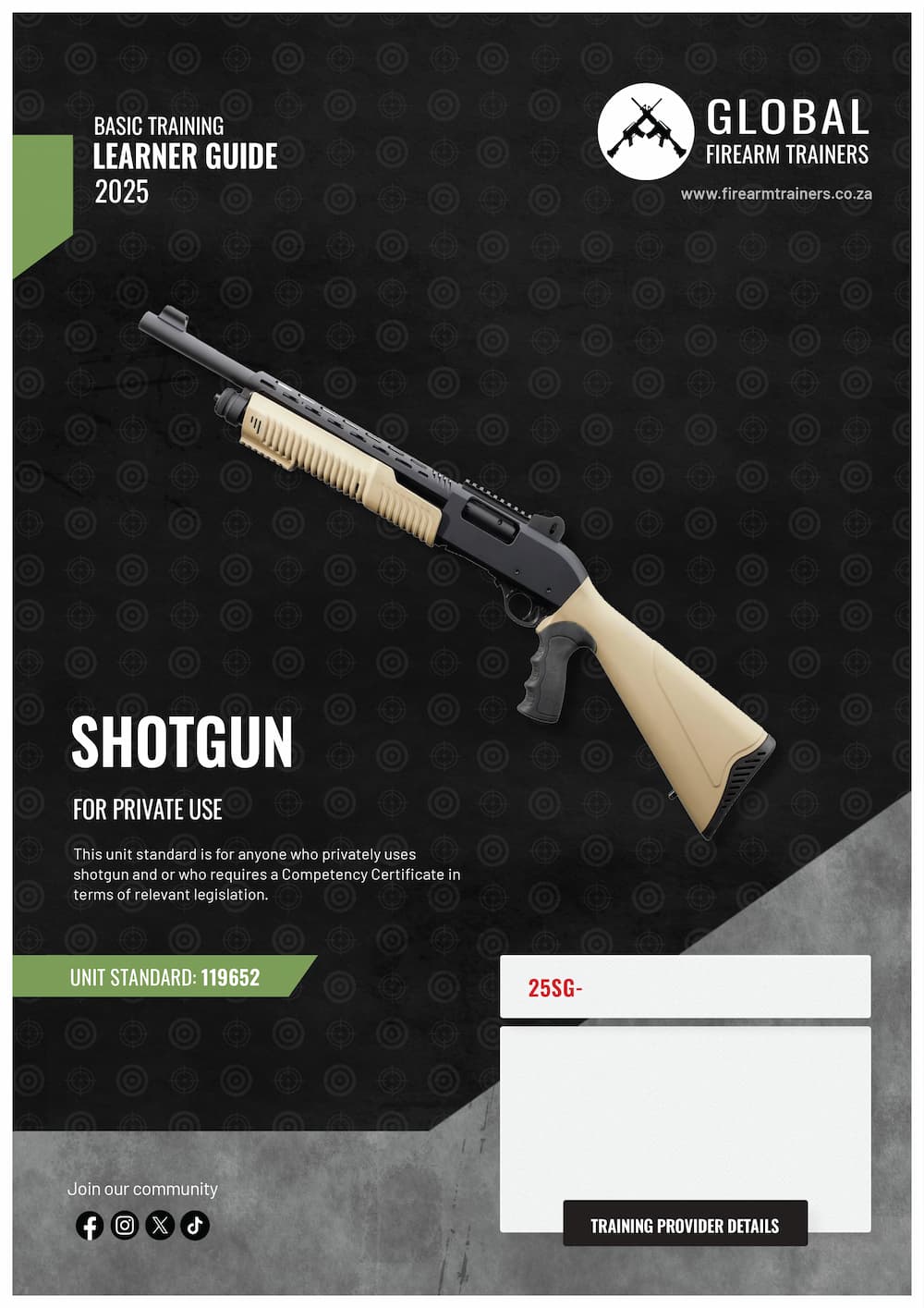 Basic shotgun learner guide front page